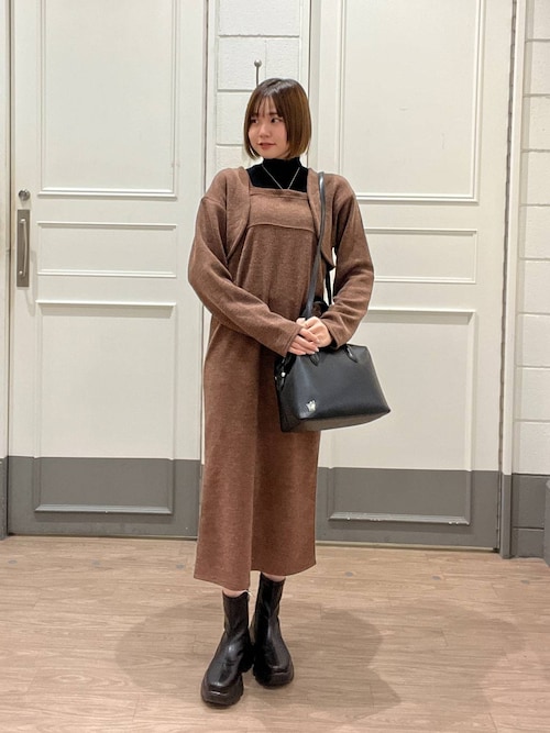 LOWRYS FARM HEBANE ワンピ　津軽海峡 LOWRYS FARM（ローリーズファーム）の「ティアードキャミワンピース