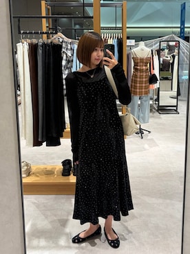 「LOWRYS FARM（ローリーズファーム）の【500mlペットボトル収納可】フラップショルダーＢＡＧ 1046881（ショルダーバッグ、ホワイト系）」を使った、yuimaruさん（レディース・165cm）の夏コーディネート