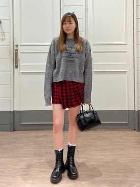 「キッズ服」｜「アイテム（ブーツ）」を使った、yuichanさん（レディース・165cm）の冬コーディネート