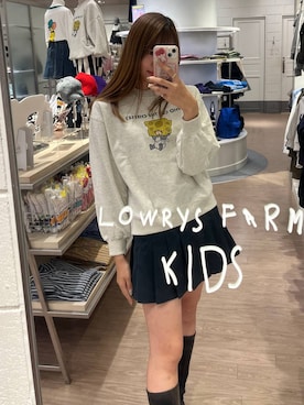 「キッズ服」｜「アイテム（スウェット）」を使った、yuichanさん（レディース・165cm）の秋コーディネート