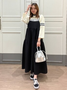 「キャミワンピース」｜yuichanさん（レディース・165cm）の冬コーディネート