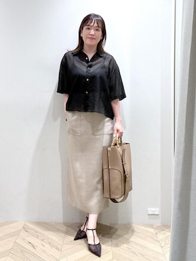 「アイテム（シャツ/ブラウス）」を使った、nanaさん（レディース・158cm・40代）の夏コーディネート
