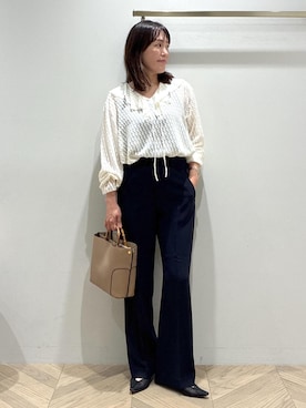 「アイテム（バッグ）」を使った、nanaさん（レディース・158cm・40代）の夏コーディネート