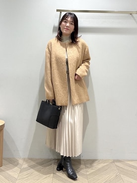 「アイテム（その他アウター）」を使った、nanaさん（レディース・158cm・40代）の冬コーディネート