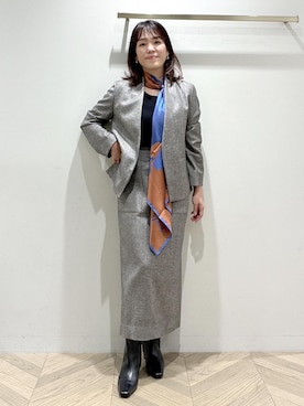 「アイテム（ジャケット/アウター）」を使った、nanaさん（レディース・158cm・40代）の秋コーディネート
