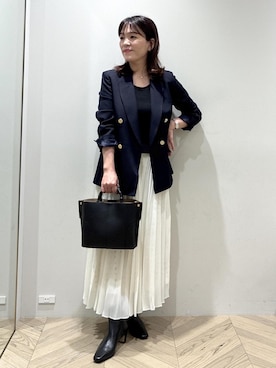「アイテム（ブーツ）」を使った、nanaさん（レディース・158cm・40代）の秋コーディネート