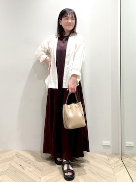 「アイテム（シャツ/ブラウス）」を使った、nanaさん（レディース・158cm・40代）の夏コーディネート