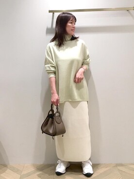 「アイテム（トップス）」を使った、nanaさん（レディース・158cm・40代）の冬コーディネート