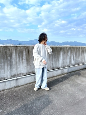 「CIAOPANIC TYPY（チャオパニックティピー）のアイテム（スウェット）」を使った、KAZUMASAさん（メンズ・163cm）の秋コーディネート