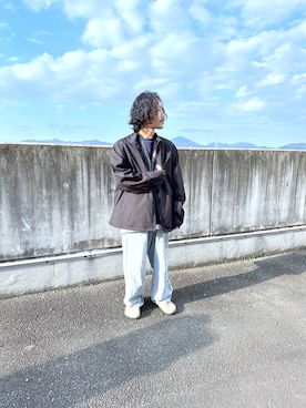 「CIAOPANIC TYPY（チャオパニックティピー）のアイテム（ブルゾン）」を使った、KAZUMASAさん（メンズ・163cm）の秋コーディネート