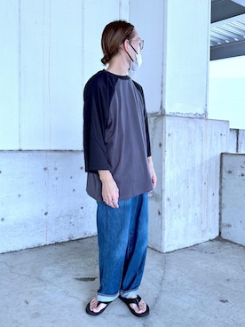 「SAKULA（サクラ）のアイテム」を使った、KAZUMASAさん（メンズ・163cm）の夏コーディネート