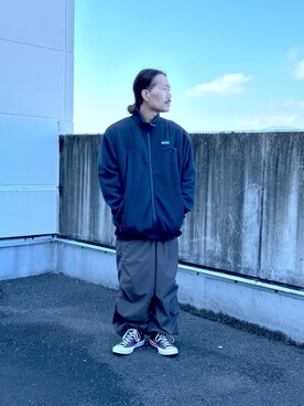 「ナイロンパンツ」｜「アイテム（その他アウター）」を使った、KAZUMASAさん（メンズ・163cm）の秋コーディネート