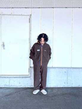「DISCUS（ディスカス）のアイテム（ジャケット/アウター）」を使った、KAZUMASAさん（メンズ・163cm）の秋コーディネート