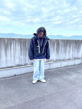 「etsinta（エシンタ）のアイテム（その他アウター）」を使った、KAZUMASAさん（メンズ・163cm）の秋コーディネート