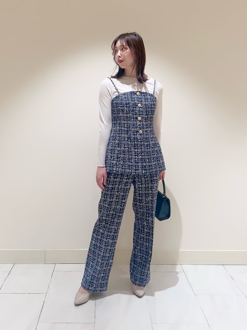 ANAYIツイード パンツセットアップ