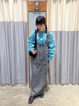 「新星WEARISTAにエントリー」｜あやかさん（レディース・148cm）の冬コーディネート