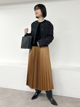 「アイテム（ジャケット/アウター）」を使った、suzuさん（レディース・162cm・10代）の秋コーディネート