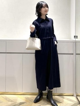 「アイテム（ワンピース/ドレス）」を使った、suzuさん（レディース・162cm・10代）の秋コーディネート