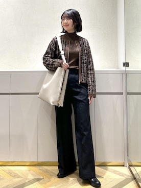 「アイテム（バッグ）」を使った、suzuさん（レディース・162cm・10代）の秋コーディネート