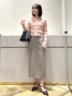 「アイテム（カーディガン/ボレロ）」を使った、suzuさん（レディース・163cm・10代）の冬コーディネート