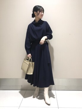 「W BAG」｜suzuさん（レディース・162cm）の冬コーディネート