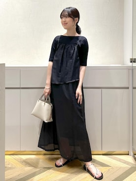 「E'POR（エポール）の【E'POR】Y BAG Mini【25SS】（ハンドバッグ）」を使った、suzuさん（レディース・162cm・10代）の夏コーディネート