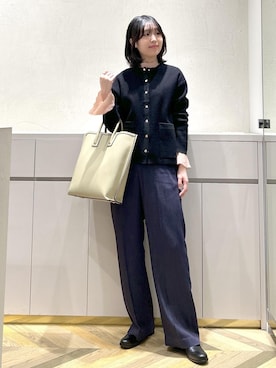 「アイテム（トートバッグ）」を使った、suzuさん（レディース・163cm・10代）の冬コーディネート