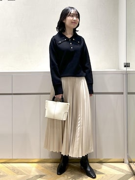 「アイテム（ハンドバッグ）」を使った、suzuさん（レディース・162cm・10代）の秋コーディネート