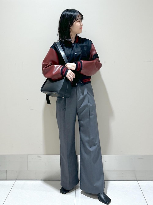 ROPE'（ロペ） スタジャン カシミヤ混フラノショートスタジャン