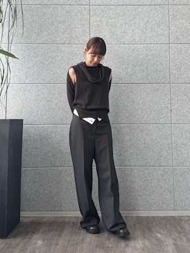「CODE A（コードエー）のアイテム（パンツ）」を使った、yngykさん（レディース・162cm）の夏コーディネート