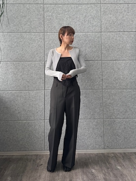 「CODE A（コードエー）のアイテム（パンツ）」を使った、yngykさん（レディース・162cm）の夏コーディネート