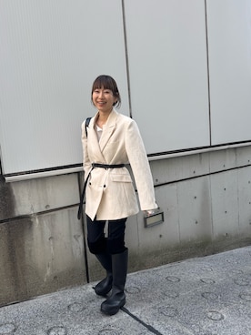 「CODE A（コードエー）のアイテム（ジャケット/アウター）」を使った、yngykさん（レディース・162cm）の春コーディネート