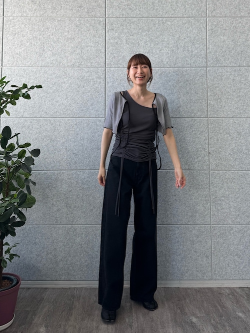 セール】asymmetry gather tank（タンクトップ）｜CODE A