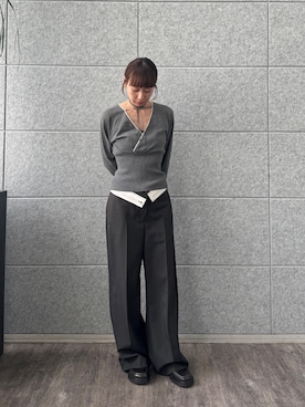 「CODE A（コードエー）のアイテム（パンツ）」を使った、yngykさん（レディース・162cm）の秋コーディネート