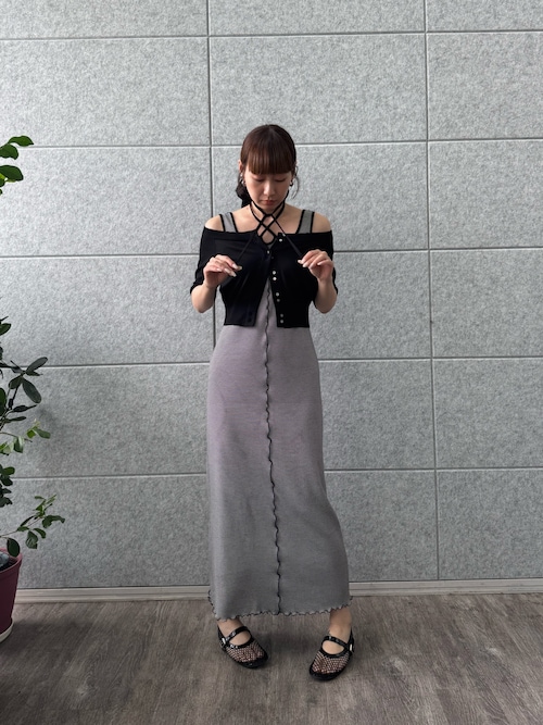 chic border jersey dress（ワンピース）｜CODE A（コードエー