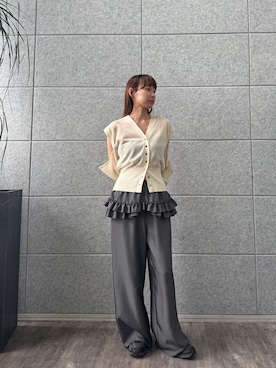 「CODE A（コードエー）のアイテム（パンツ）」を使った、yngykさん（レディース・162cm）の夏コーディネート