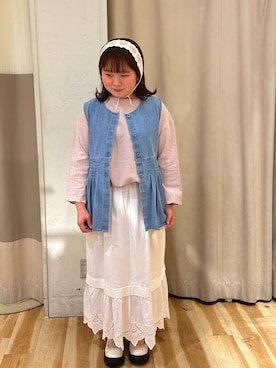 「サマンサ モスモス(Samansa Mos2)」｜「アイテム（ジャケット/アウター）」を使った、か なさん（レディース・152cm）の春コーディネート