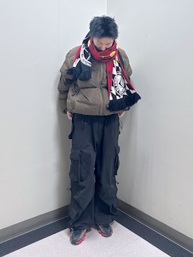 「アイテム（マフラー）」を使った、永田　京平さん（メンズ・176cm）の秋コーディネート