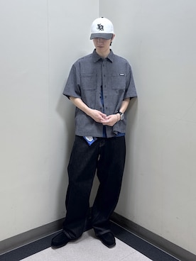 「アイテム（コインケース）」を使った、永田　京平さん（メンズ・176cm）の春コーディネート