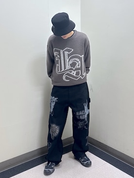 「KANGOL（カンゴール）のアイテム」を使った、永田　京平さん（メンズ・176cm）の秋コーディネート