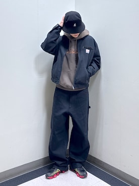 「KANGOL（カンゴール）のアイテム」を使った、永田　京平さん（メンズ・176cm）の秋コーディネート