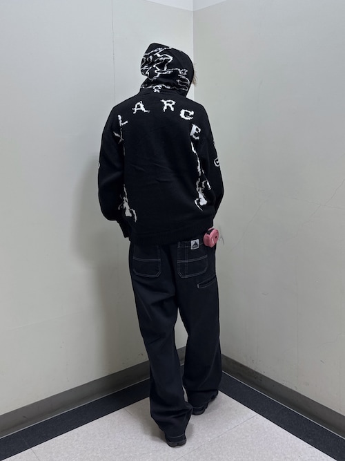 ゆるり JACQUARD FUZZY ZIP UP HOODED SWEATER（ニット/セーター）｜XLARGE