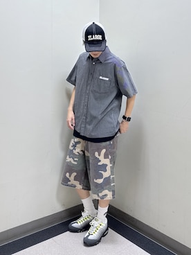 「XLARGE（エクストララージ）のアイテム」を使った、永田　京平さん（メンズ・176cm）の夏コーディネート