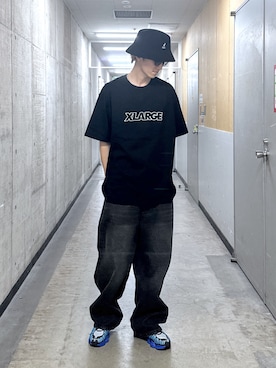 「アイテム（デニムパンツ）」を使った、永田　京平さん（メンズ・176cm）の夏コーディネート