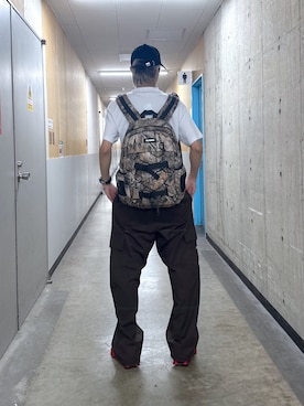 「アイテム（バックパック/リュック）」を使った、永田　京平さん（メンズ・176cm）の夏コーディネート