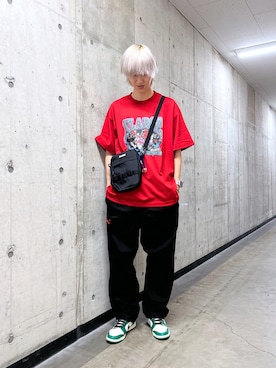 「XLARGE（エクストララージ）のアイテム（財布/小物）」を使った、永田　京平さん（メンズ・176cm）の夏コーディネート