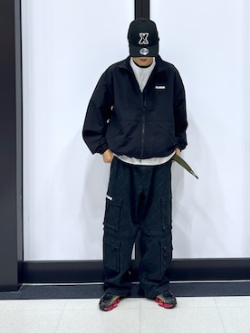 「アイテム（ナイロンジャケット）」を使った、永田　京平さん（メンズ・176cm）の秋コーディネート