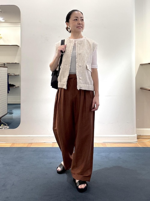 ROPE' / ロペ シアーフライス5分袖プルオーバー ROPE'｜シアーフライス5分袖プルオーバー | Rakuten Fashion