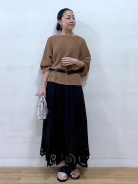 「ストレート」｜akiさん（レディース・164cm）の夏コーディネート