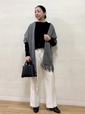 「アイテム（ハンドバッグ）」を使った、akiさん（レディース・164cm・40代）の冬コーディネート